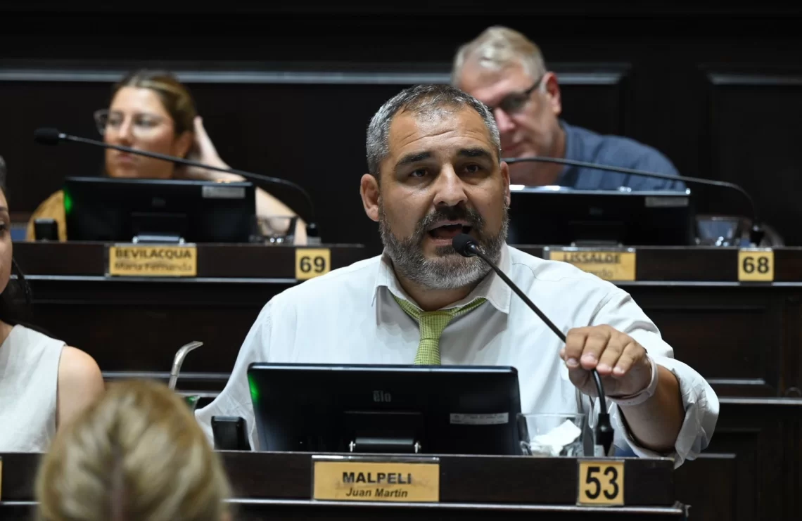 Juan Martín Malpeli. Foto Cámara de Diputados de la Provincia de Buenos Aires. 