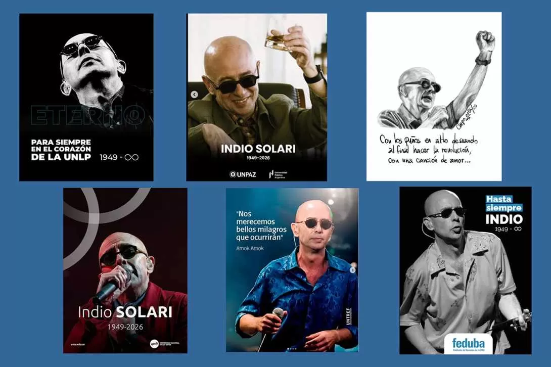El ámbito educativo despide al Indio Solari en sus páginas y redes sociales